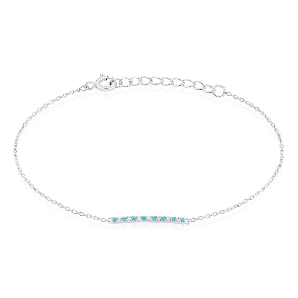 Bracelet Elga Argent Blanc Oxyde De Zirconium - Bracelets chaînes Femme | Marc Orian