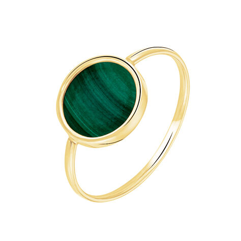 Bague Florica Or Jaune Malachite - Bagues Femme | Marc Orian