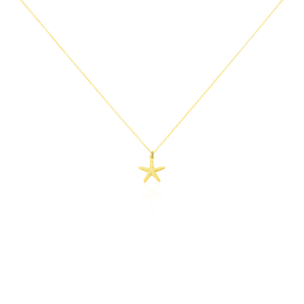 Collier Or Jaune Aenor Motif Etoile De Mer - Colliers ete Femme | Marc Orian