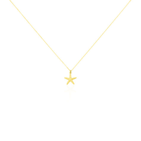 Collier Or Jaune Aenor Motif Etoile De Mer - Colliers ete Femme | Marc Orian
