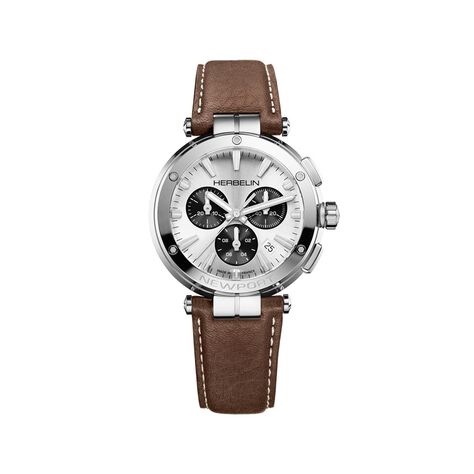 Montre Herbelin Newport Chrono Argent&eacute; - Montres &eacute;tanches Homme | Marc Orian