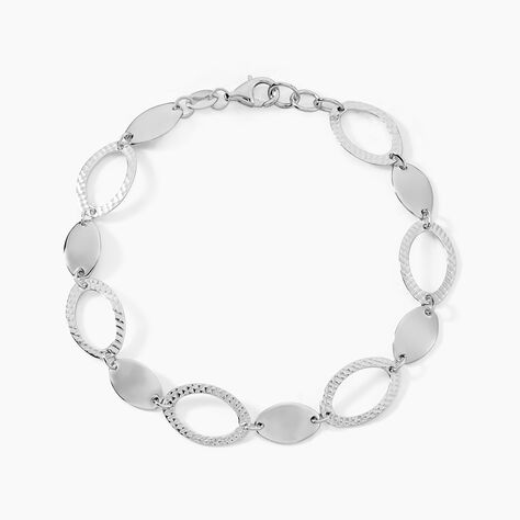 Bracelet Paulita Argent Blanc - Bracelets Medailles Femme | Marc Orian