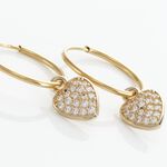 Cr&eacute;oles Lulu Or Jaune Oxyde - Boucles d'oreilles pampille Femme | Marc Orian