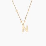 Collier Plaqu&eacute; Or Jaune Lettra - Colliers ete Femme | Marc Orian