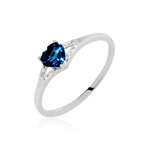 Bague Grishilda Or Blanc Topaze Oxyde - Bagues pierres fines Femme | Marc Orian
