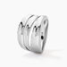 Bague Edwyna Argent Blanc - Bagues grosses Femme | Marc Orian