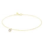 Cha&icirc;ne De Cheville Samanta Or Jaune Oxyde De Zirconium - Chaines de cheville Femme | Marc Orian