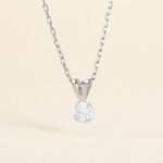 Pendentif Mabila Or Blanc Oxyde De Zirconium - Pendentifs Femme | Marc Orian
