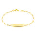 Bracelet Identité Bartolomee Maille Alternee 1/1 Or Jaune - Gourmettes Enfant | Marc Orian
