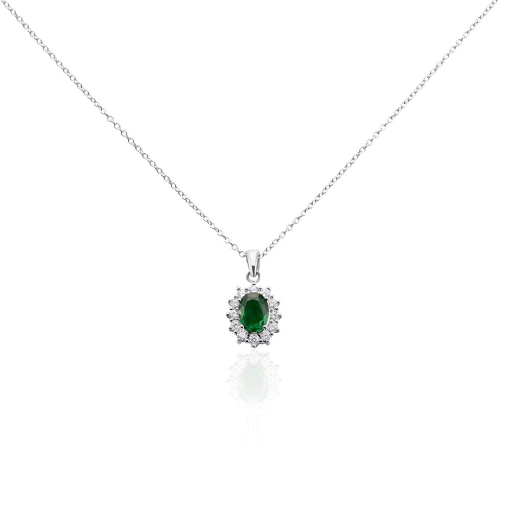 Collier Perez 2 Argent Blanc Oxyde De Zirconium - Colliers solitaires Femme | Marc Orian