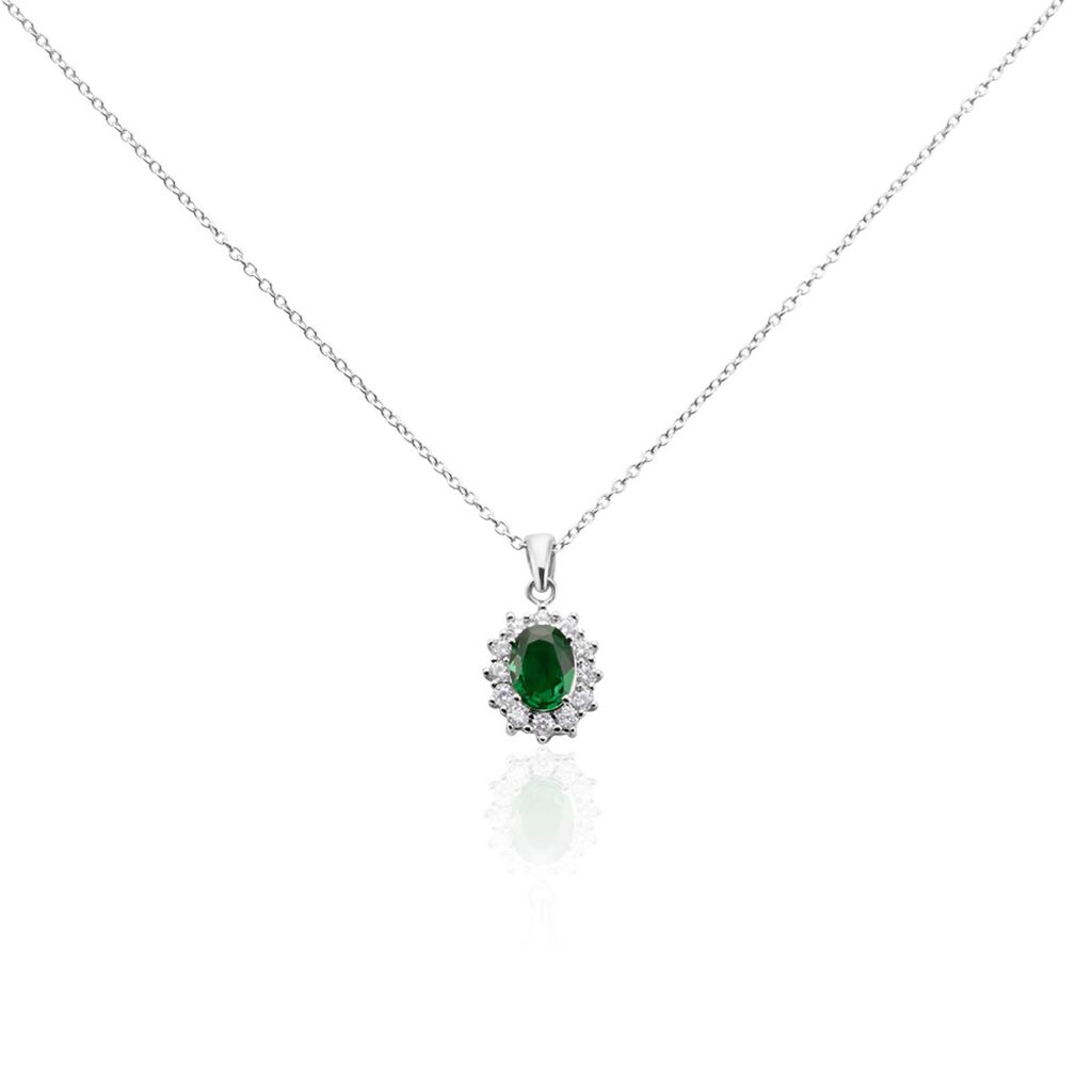 Collier Perez 2 Argent Blanc Oxyde De Zirconium - Colliers solitaires Femme | Marc Orian