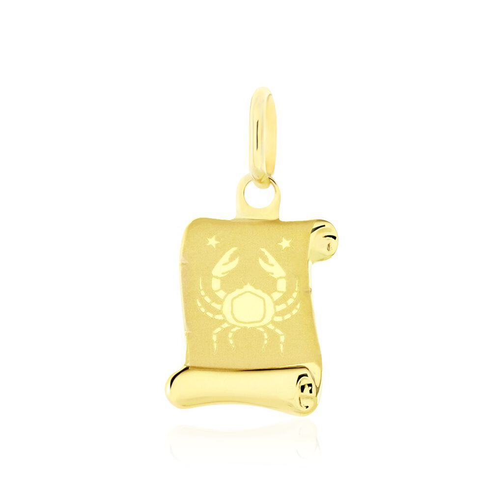 Pendentif Lamie Zodiaque Parchemin Or Jaune - Bijoux personnalisés Famille | Marc Orian