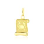 Pendentif Lamie Zodiaque Parchemin Or Jaune - Bijoux personnalis&eacute;s Famille | Marc Orian