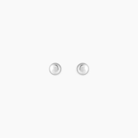 Boucles D'oreilles Puces Or Blanc Fidelia - Puces Famille | Marc Orian