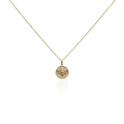 Collier Abelha Plaqué Or Jaune Oxyde De Zirconium - Colliers avec pierres Femme | Marc Orian