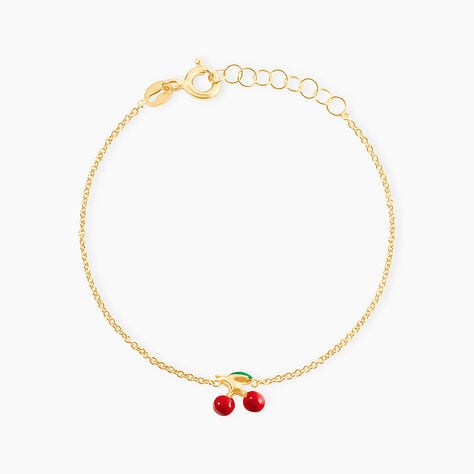Bracelet Cherry Cerise Or Jaune - Bracelets chaînes Enfant | Marc Orian