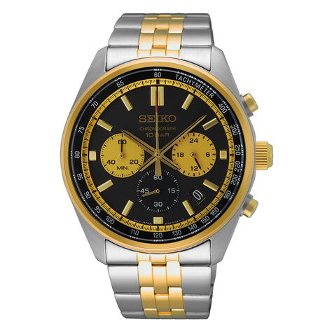 Montre Seiko Sport Bicolore Doré / Noir - Montres sport Homme | Marc Orian