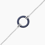 Bracelet Bertillianne Argent Blanc C&eacute;ramique Et Oxyde De Zirconium - Bracelets fantaisie Femme | Marc Orian