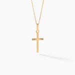 Pendentif Aidana Croix Striee Or Jaune - Pendentifs Unisex | Marc Orian