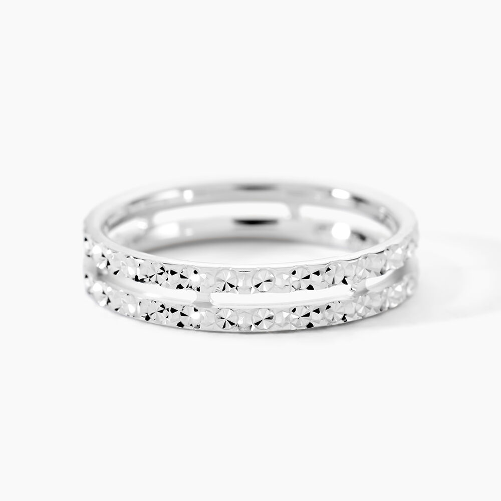 Alliance Hermanne Or Blanc - Alliances duo Unisex | Marc Orian