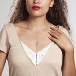 Collier Fanni Argent Blanc - Colliers fantaisie Femme | Marc Orian