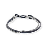 Bracelet Jourdan Arpad Acier Argent&eacute; - Bracelets cuir Homme | Marc Orian