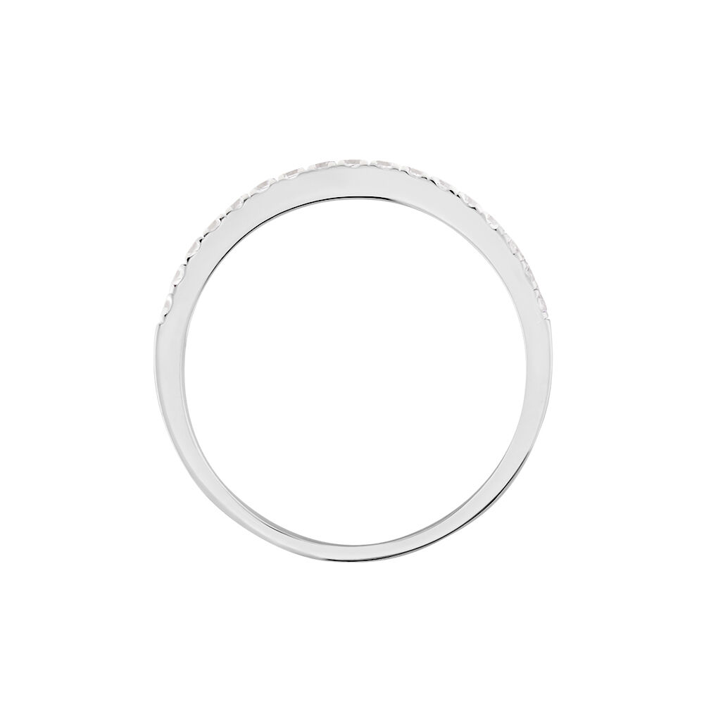 Alliance Florence Argent Blanc Oxyde De Zirconium - Alliances duo Femme | Marc Orian