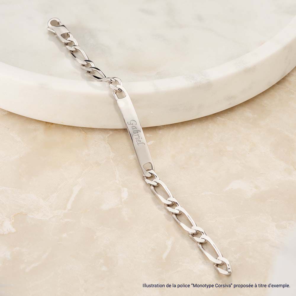 Bracelet Identit&eacute; Bixente Plaqu&eacute; Or Jaune - Gourmettes Homme | Marc Orian