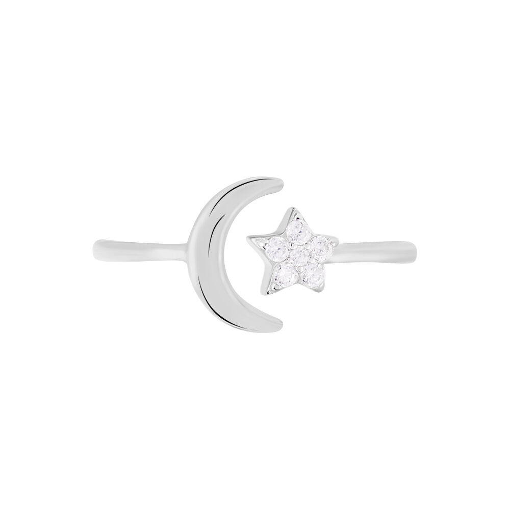 Bague Feeria Argent Blanc Oxyde De Zirconium - Bagues avec pierre Femme | Marc Orian