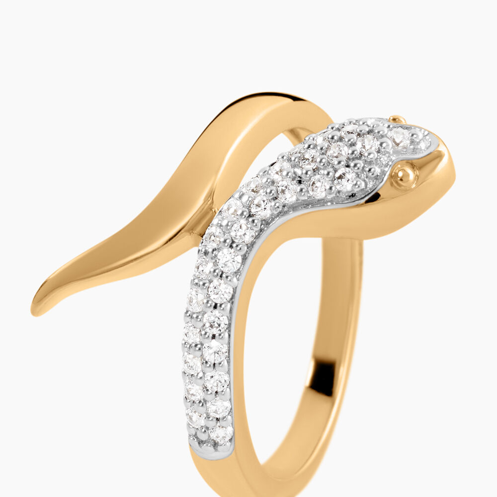 Bague Reyyanae Plaqu&eacute; Or Jaune Oxyde De Zirconium - Bijoux fantaisie Femme | Marc Orian