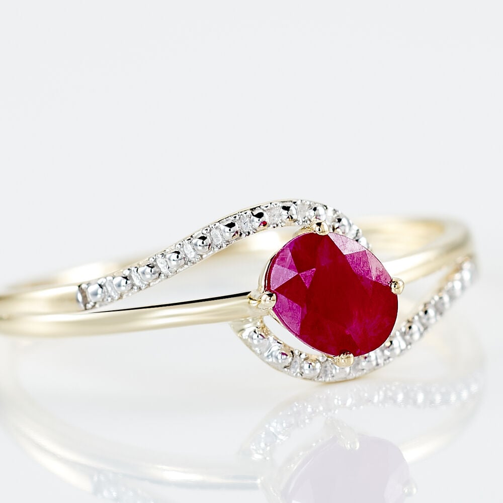 Bague Or Jaune Katalin Rubis - Bagues vintage Femme | Marc Orian