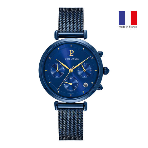 Montre Pierre Lannier Lutecia Bleu - Montres classiques Femme | Marc Orian