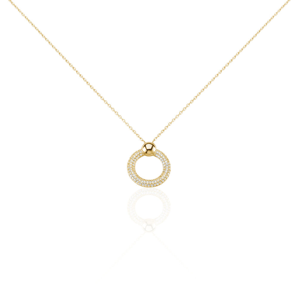 Collier Vivienna Plaque Or Jaune Oxyde De Zirconium - Colliers avec pierres Femme | Marc Orian