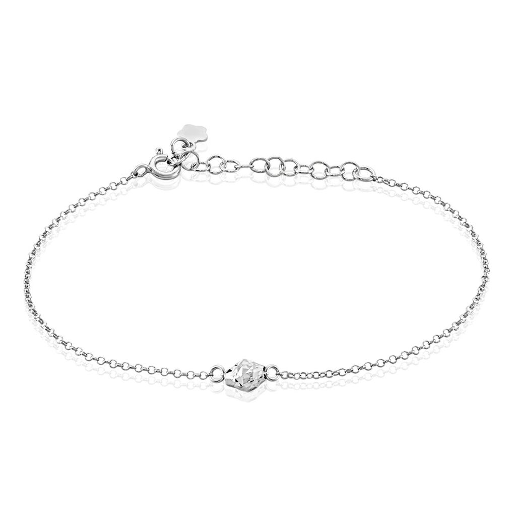 Bracelet Argent Blanc Jacquotte - Bracelets chaînes Femme | Marc Orian