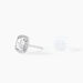 Boucles D'oreilles Puces Adrienne Or Blanc Oxyde De Zirconium - Puces Femme | Marc Orian