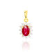 Pendentif Vladimir Or Jaune Rubis Diamants - Pendentifs Femme | Marc Orian