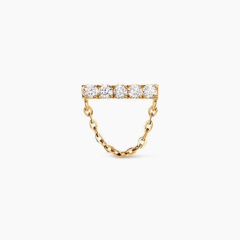 Piercing D'oreille Unitaire Dorika Or Jaune Oxyde De Zirconium - Piercings Femme | Marc Orian
