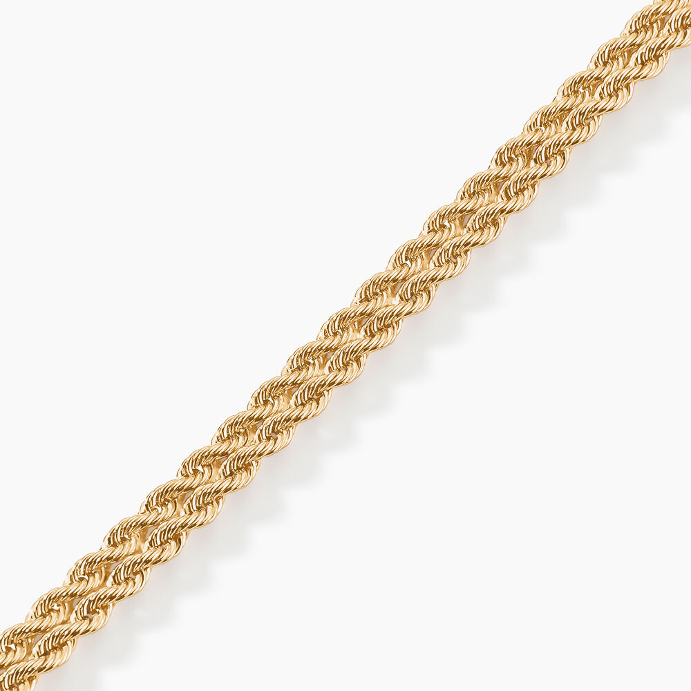 Bracelet Jerry Maille Corde 2 Rangs Or Jaune - Bracelets mailles Femme | Marc Orian
