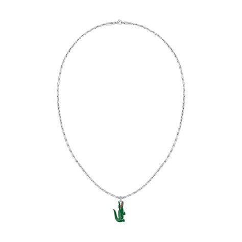 Collier Lacoste Arthor Acier Blanc - Bijoux Homme | Marc Orian