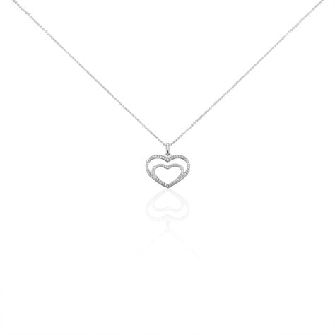 Collier Gasparde Argent Blanc Oxyde De Zirconium - Colliers avec pierres Femme | Marc Orian