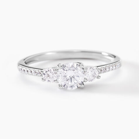 Bague Mallory Argent Blanc Oxyde De Zirconium - Bagues fiançailles Femme | Marc Orian