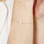Bracelet Helinie Or Rose Oxyde De Zirconium - Bracelets Medailles Femme | Marc Orian