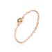 Bague Chaine Madalyn Argent Rose Oxyde De Zirconium - Solitaires Femme | Marc Orian