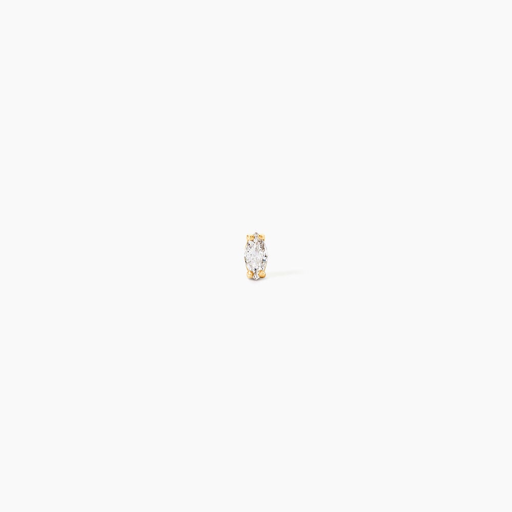 Piercing D'oreille Or Jaune Albiza Oxyde De Zirconium - Piercing Conch Femme | Marc Orian