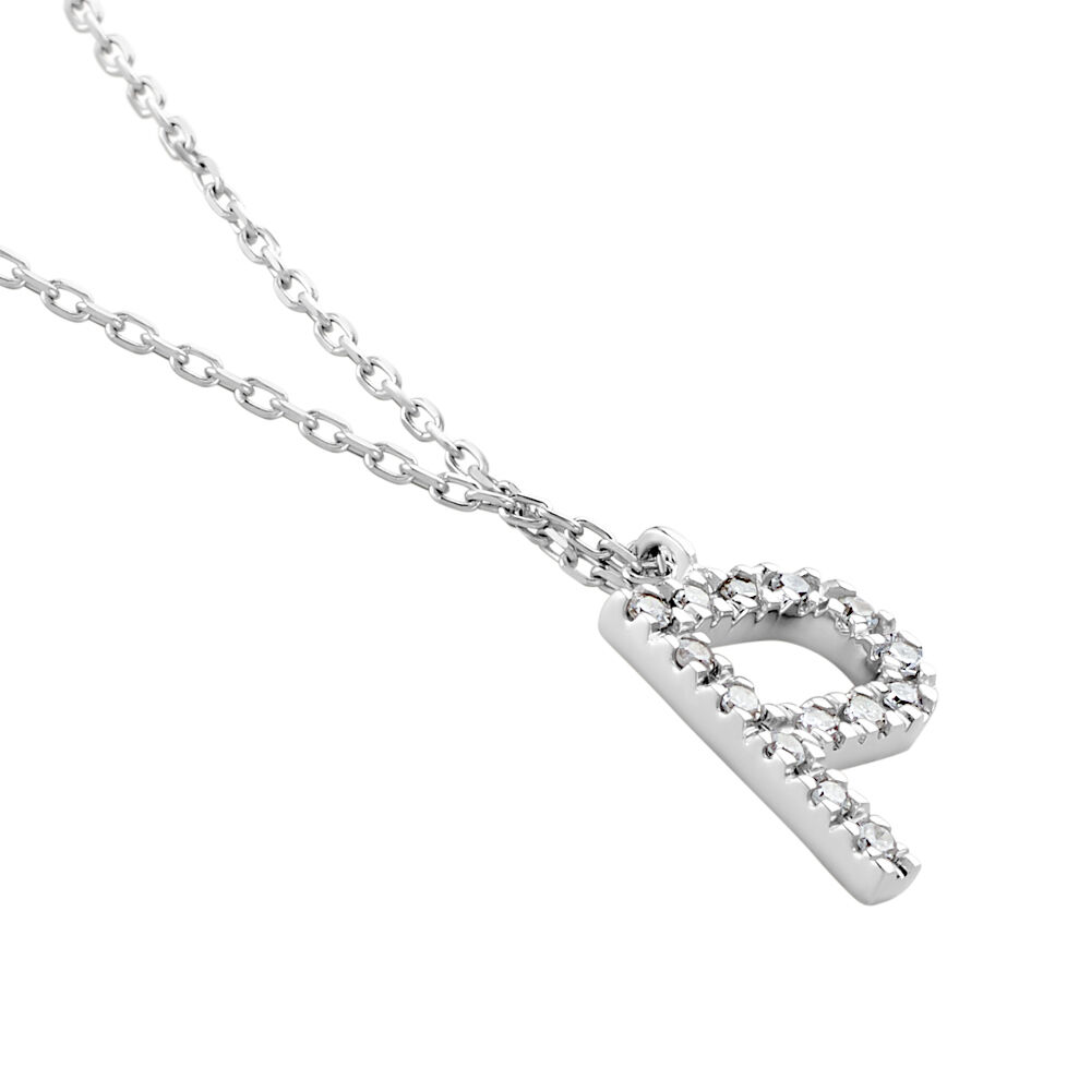 Collier Oran Or Blanc Diamant - Colliers avec pierres Femme | Marc Orian