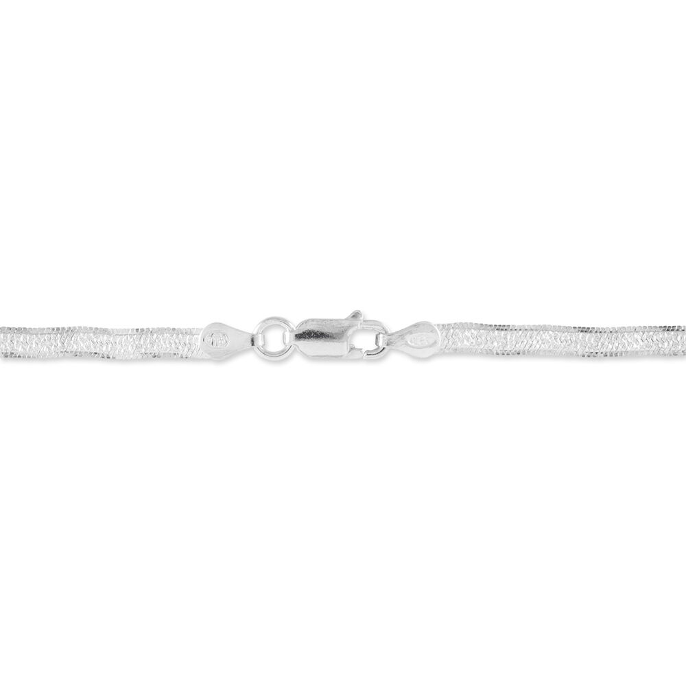 Bracelet Leonte Argent Blanc - Bracelets mailles Femme | Marc Orian