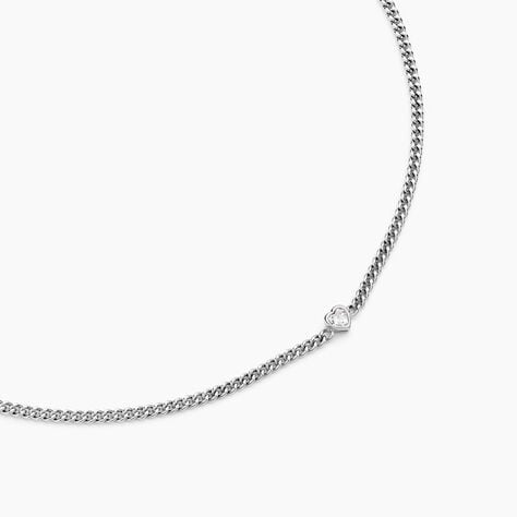 Collier Eternity Argent Blanc Oxyde De Zirconium - Colliers avec pierres Femme | Marc Orian