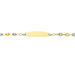 Bracelet Identité Evin Maille Grain De Cafe Or Bicolore - Gourmettes Enfant | Marc Orian