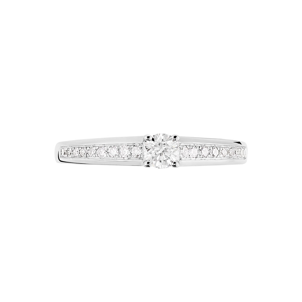Bague Solitaire Aramis Or Blanc Diamant - Solitaires Femme | Marc Orian