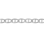 Cha&icirc;ne Capucin Or Blanc Maille Marine Plate - Chaines Femme | Marc Orian